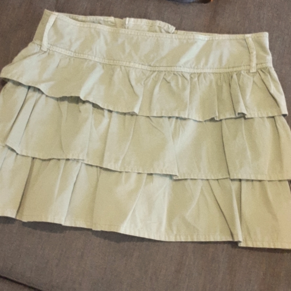 MNG ruffle mini skirt